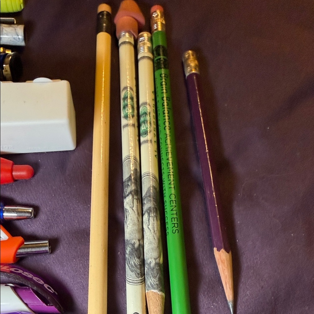 Assorted Writing Instruments and Office Supplies Set - some drug rep pens - Picture 4 of 7